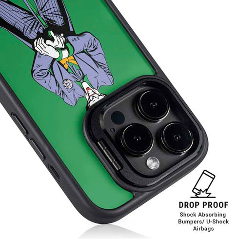 DC Comics The Joker Classic Art Pose iPhone 16 Pro Kickstand Case